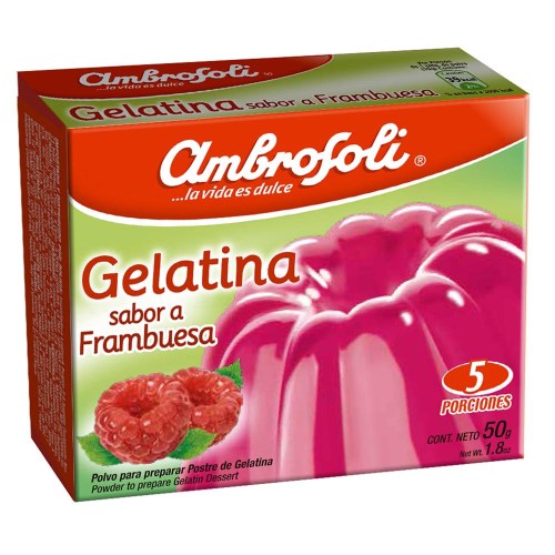 gelatina frambuesa